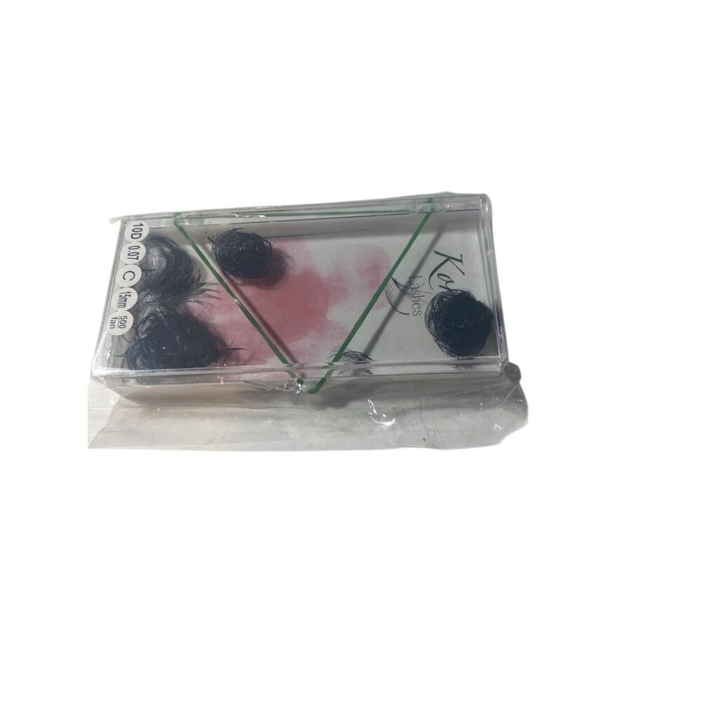KORDES Black Mink 500 piece Eyelash Clusters 10D Volume C 9mm-16‎ mm (15mm)